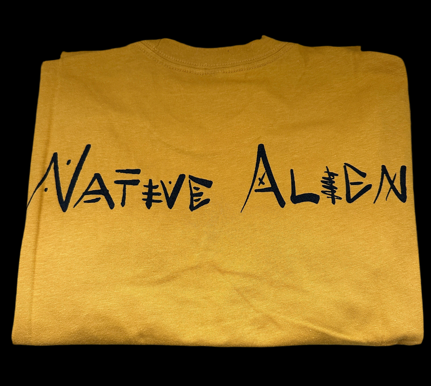 Basic Alien Logo T-Shirt - Gold