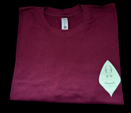 Basic Alien Logo T-Shirt - Maroon