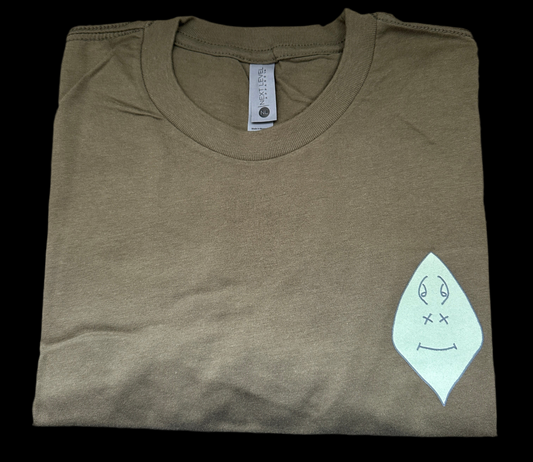 Basic Alien Logo T-Shirt - Olive Green