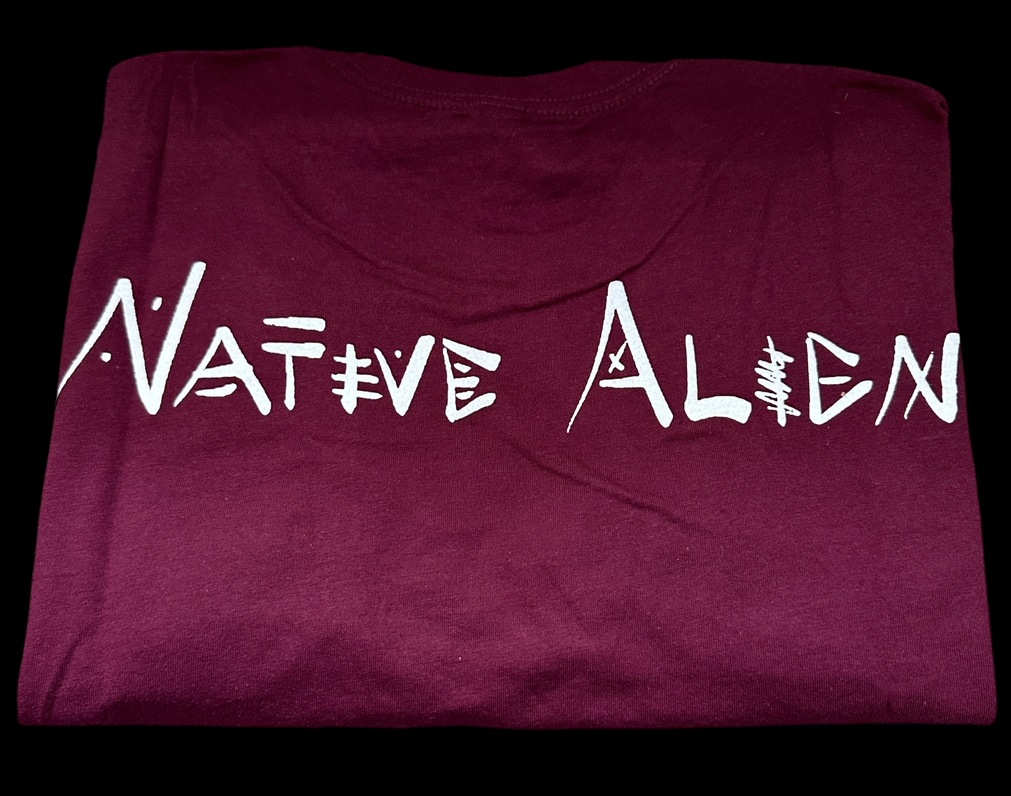 Basic Alien Logo T-Shirt - Maroon